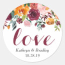 Search for love flower stickers Burgundy