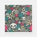 Search for halloween table napkins Sugar skull
