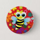 Search for bee illustration badges Happy