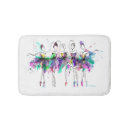 Search for ballerina bath mats Watercolor