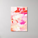 Search for coral pink canvas prints Geometric