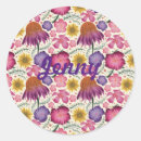 Search for retro floral pattern stickers Elegant