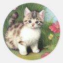 Search for cat illustration stickers Kitten