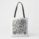 Search for plant tote bags Crazy plant lady