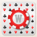 Search for playing cards coasters Clubs