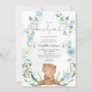 Search for flowers baby boy shower invitations We can bearly wait