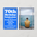 Search for classic 90th birthday invitations Blue