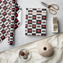 Search for black red wrapping paper Chequered