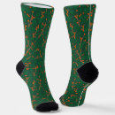 Search for nature mens socks Botanical pattern