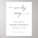 Search for one day away rehearsal dinner signs Minimalist