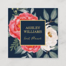 Search for red and gold business cards Botanical