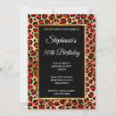 Search for leopard 50th birthday invitations Glam