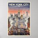 Search for vintage city posters Manhattan