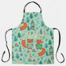 Search for funny fox aprons Cartoon