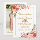 Search for coral quinceanera invitations Peach