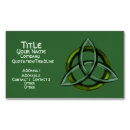 Search for celtic business cards Triquetra