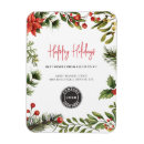Search for corporate holiday magnets Watercolor
