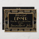 Search for classy rehearsal dinner invitations Gold