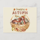 Search for wild mushrooms postcards Forest