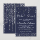 Search for navy and silver bridal shower invitations Modern