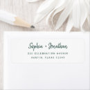 Search for handwritten wedding return address labels Simple