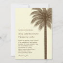 Search for brown beach wedding invitations Palm tree