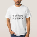 Search for coordinates tshirts Longitude