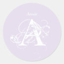 Search for lavender monogram stickers Typography