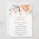 Search for rose first communion invitations Greenery
