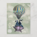 Search for vintage balloon postcards Animals