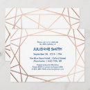Search for rose gold geometric invitations Elegant