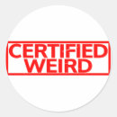 Search for weird round stickers Funny