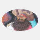 Search for pirate oval stickers Blackbeard
