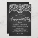 Search for lace engagement party invitations Elegant