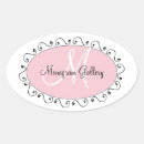 Search for pink and black swirls stickers White