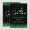 Search for emerald glitter invitations Glam