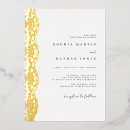 Search for gold lace wedding invitations Traditional