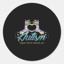 Search for autism puzzle ribbon stickers Support