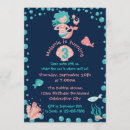 Search for mermaid 3rd birthday invitations Pool party