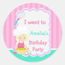 Search for kids cooking party stickers Birthday