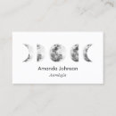 Search for astrology business cards Moon phases