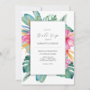 Search for tropical flowers invitations Elegant