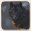 Search for black wolf coasters Animals