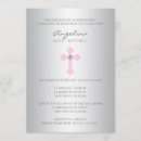 Search for pink and silver christening invitations Girl