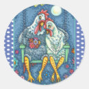 Search for rooster and hens stickers Funny