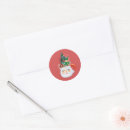 Search for vintage christmas envelope seals Red