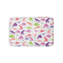 Search for dinosaurs bath mats Watercolor