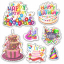 Search for happy birthday with balloons stickers Cartoon