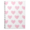 Search for valentine pink heart notebooks Cute