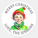 Search for vintage elves stickers Merry christmas